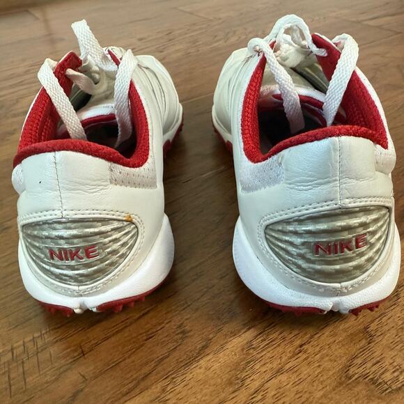 Nike Sparq Training Shoes Leather White/Red Womens Size 9 - Picture 7 of 10
